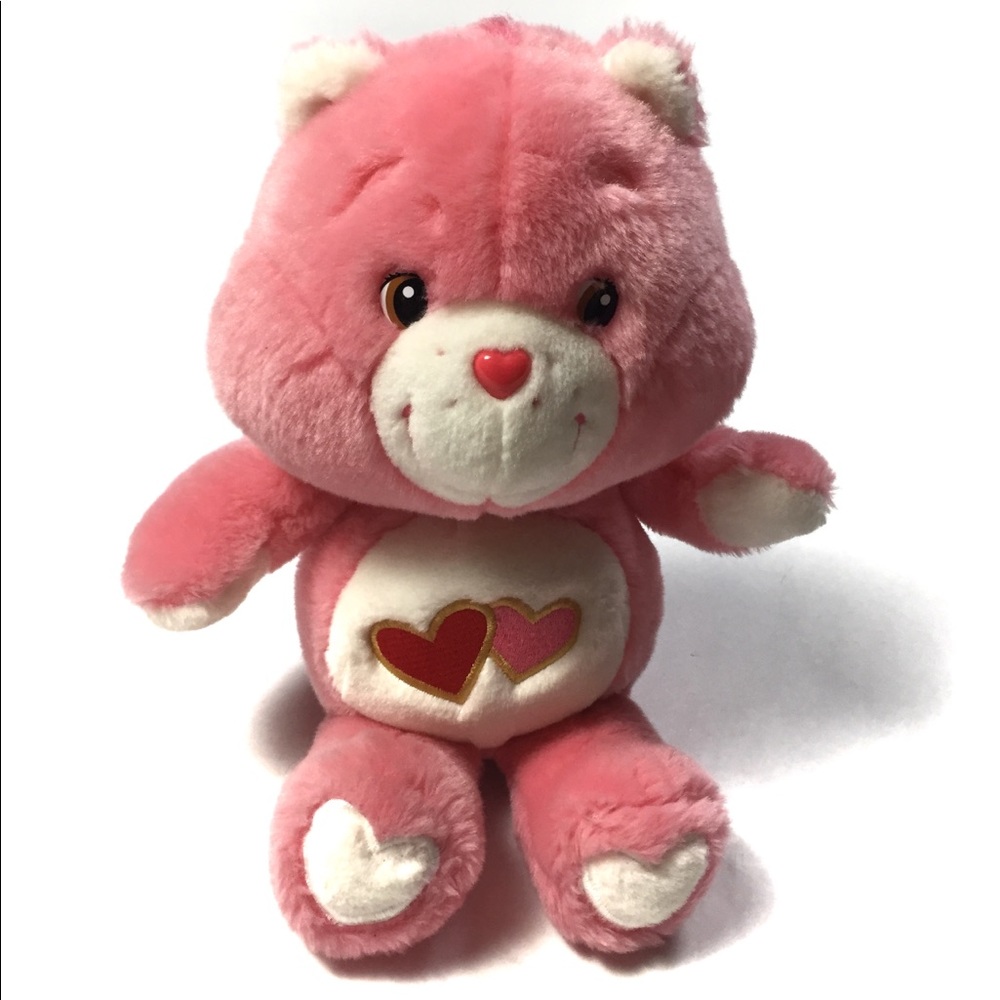 Care Bears Carlton Cards Pink Plush Animal Toy